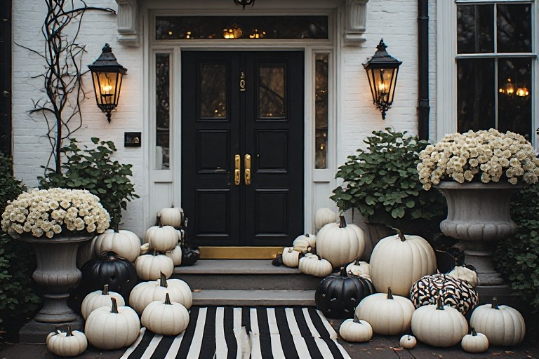 Atmospheric Halloween porch decorating inspiration