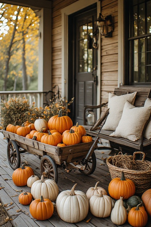 Autumn planter and pumpkin styling inspiration